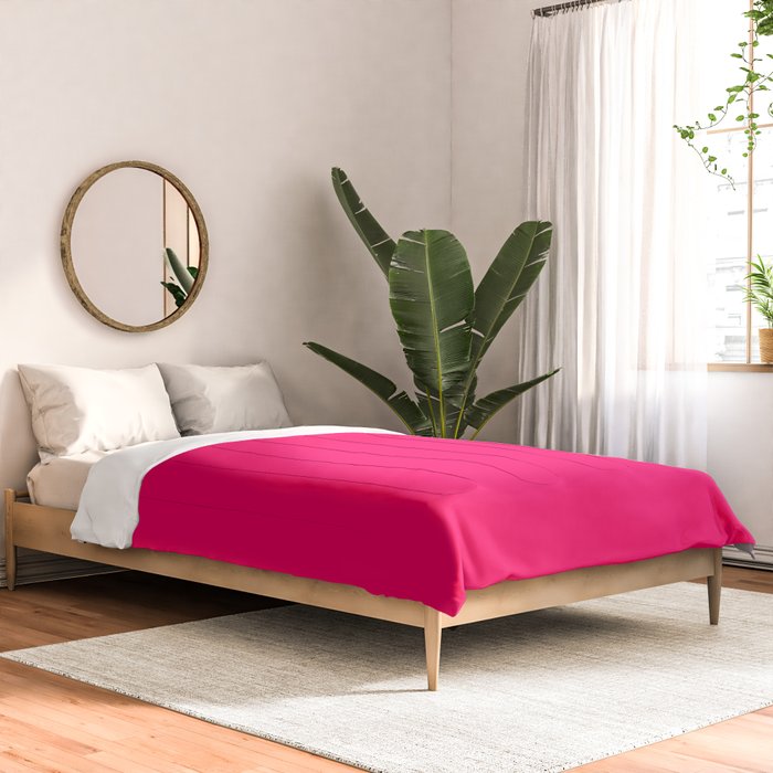 Bright Fluorescent Pink Neon Comforter Gallery Image 2