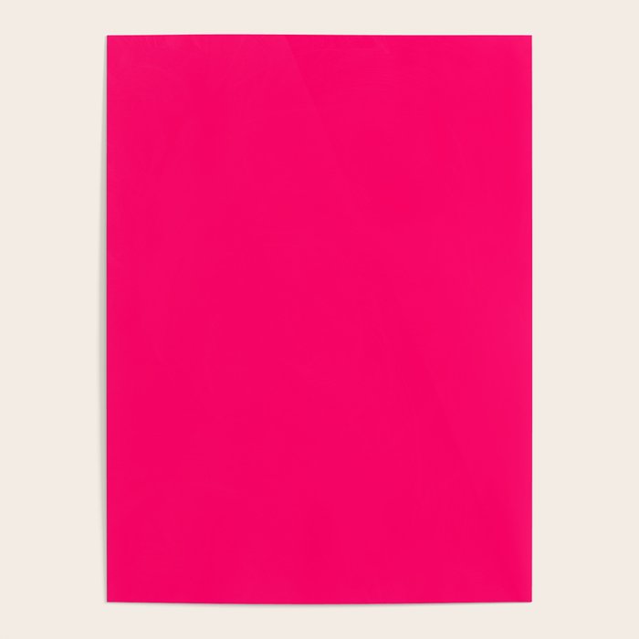 Bright Fluorescent Pink Neon Poster Gallery Image 4