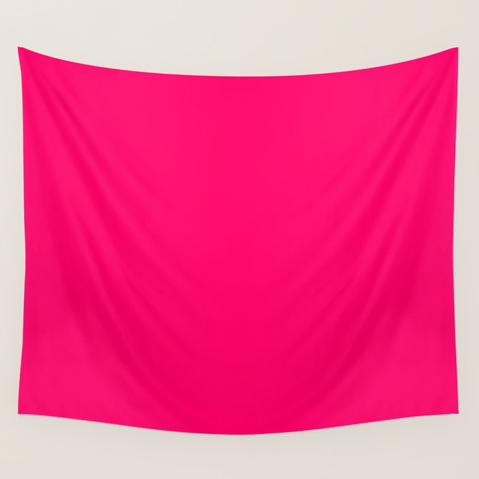 Bright Fluorescent Pink Neon Wall Tapestry Gallery Image 1