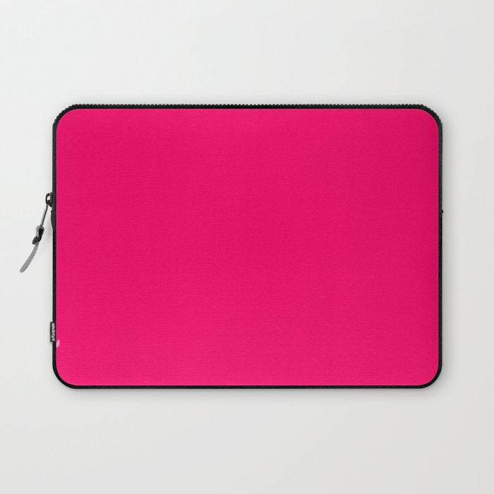 Bright Fluorescent Pink Neon Laptop Sleeve Gallery Image 1