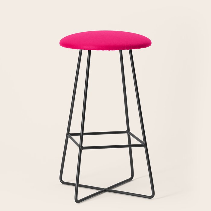 Bright Fluorescent Pink Neon Stool Gallery Image 1