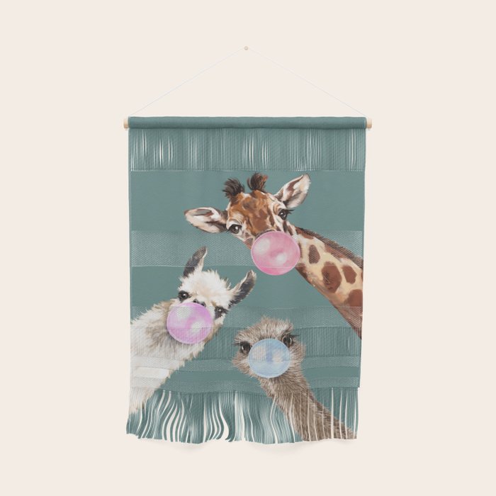 Bubble Gum Gang Dark Green Wall Hanging Gallery Image 1