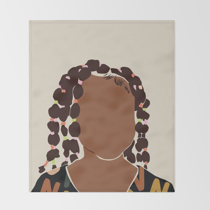 Black Girl Magic No. 1 Throw Blanket Gallery Image 2