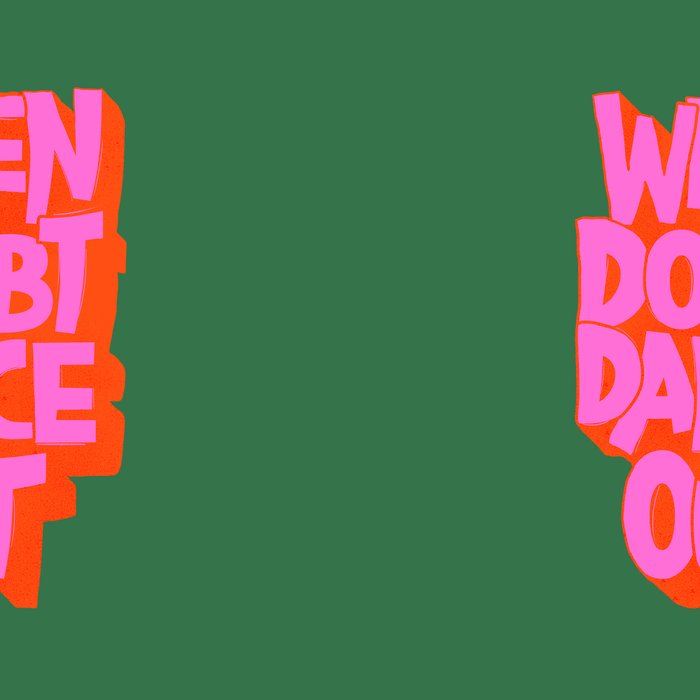 Dance It Out Pink And Green Coffee Mug Gallery Image 2