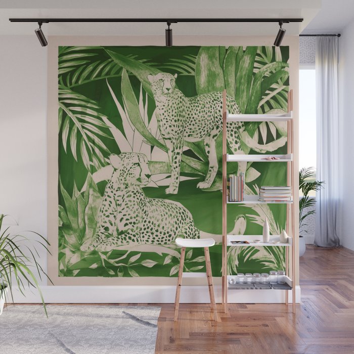 Jungle Cheetahs 5 Wall Mural Gallery Image 1