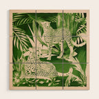 Jungle Cheetahs 5 Wood Wall Art Gallery Image 1
