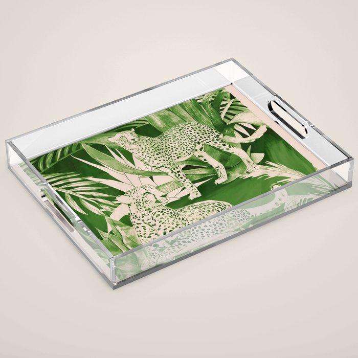 Jungle Cheetahs 5 Acrylic Tray Gallery Image 1