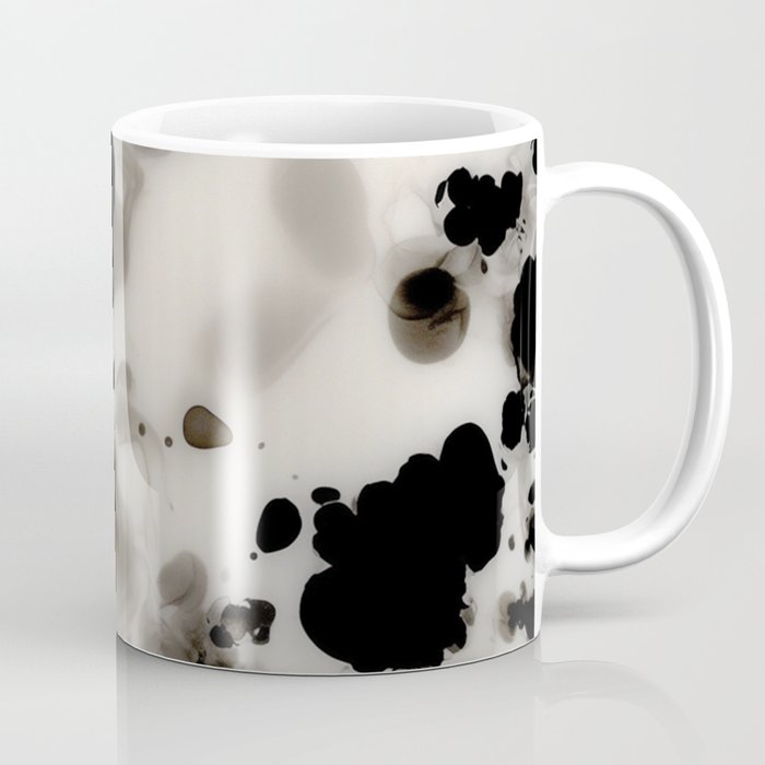 Black and White Tortoiseshell Abstract Elegant Coffee Mug Gallery Image 1