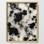Black and White Tortoiseshell Abstract Elegant Serving Tray Gallery Image 1