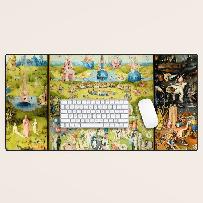 the Garden of Earthly Delights by Bosch Desk Mat Gallery Image 1
