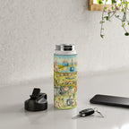 the Garden of Earthly Delights by Bosch Water Bottle Gallery Image 4