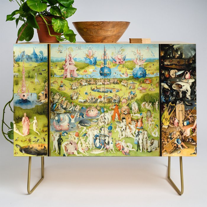 the Garden of Earthly Delights by Bosch Credenza Gallery Image 1