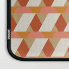 Geometric orange seamless repeat pattern Laptop Sleeve Gallery Image 3