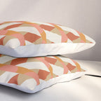 Geometric orange seamless repeat pattern Pillow Sham Gallery Image 3