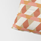 Geometric orange seamless repeat pattern Pillow Sham Gallery Image 4