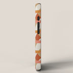 Geometric orange seamless repeat pattern iPhone Case Gallery Image 2