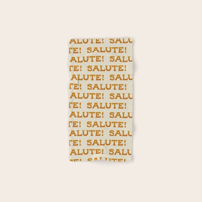 Salute Pattern - Amalfi Coast Cocktails Bath Towel Gallery Image 1
