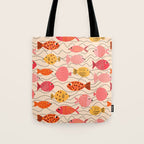 Go Fish - Pink, Red and Yellow  Tote Bag Gallery Image 1