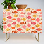 Go Fish - Pink, Red and Yellow  Credenza Gallery Image 1