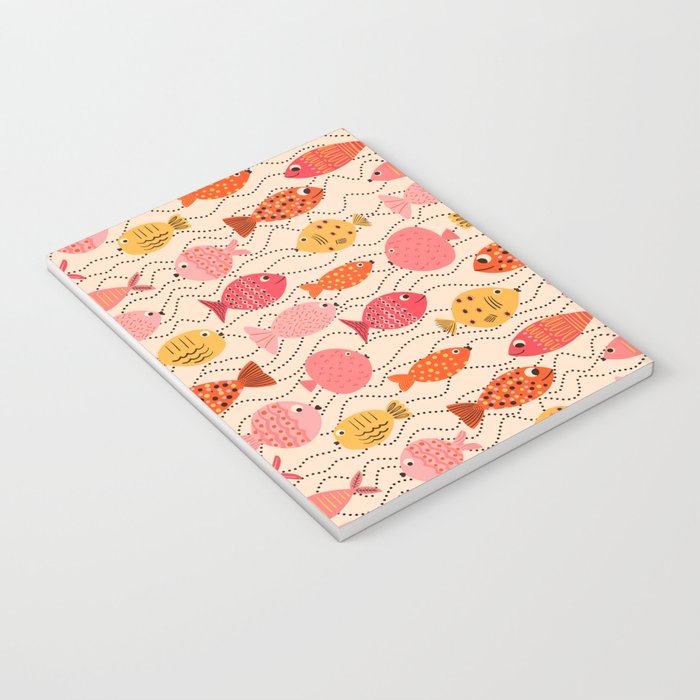 Go Fish - Pink, Red and Yellow  Notebook Gallery Image 3