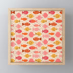Go Fish - Pink, Red and Yellow  Mini Art Print Gallery Image 1
