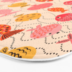 Go Fish - Pink, Red and Yellow  Bath Mat Gallery Image 3