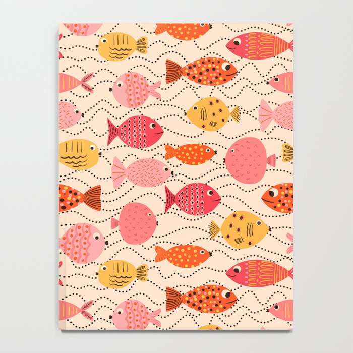 Go Fish - Pink, Red and Yellow  Notebook Gallery Image 4