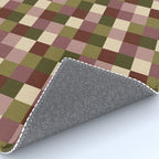 Bold Earthy Checks Pattern - Small V Rug Gallery Image 4