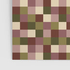 Bold Earthy Checks Pattern - Small V Poster Gallery Image 3