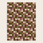 Bold Earthy Checks Pattern - Small V Poster Gallery Image 4