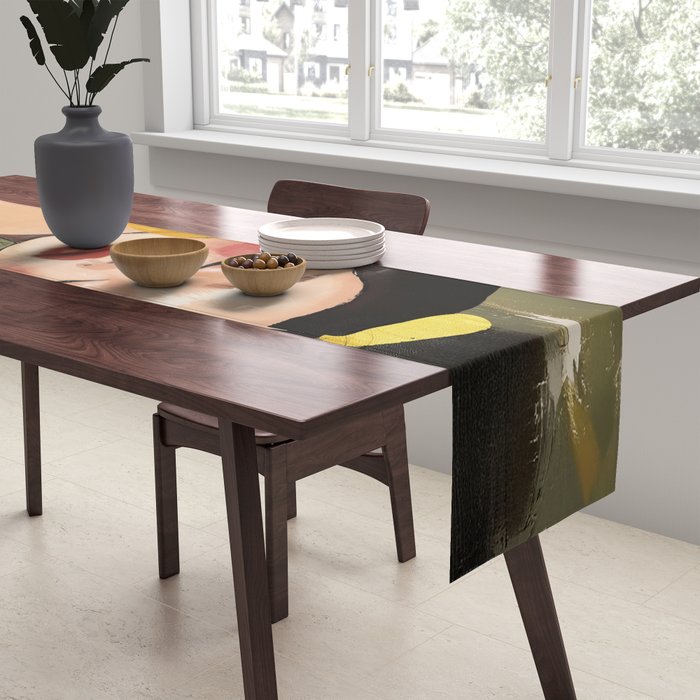Golden Silence Modern Muse Table Runner Gallery Image 2