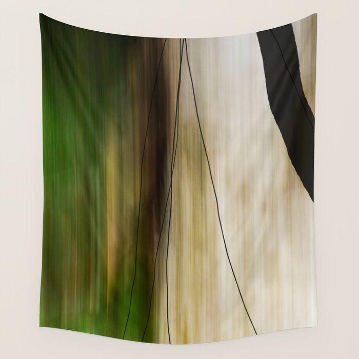 Forest, Water, Lines - abstract nature photograph long explosure Wall Tapestry Gallery Image 4