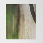 Forest, Water, Lines - abstract nature photograph long explosure Throw Blanket Gallery Image 2