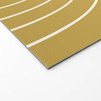 Minimal Arch XLIX Ochre Yellow Modern Geometric Lines Welcome Mat Gallery Image 2