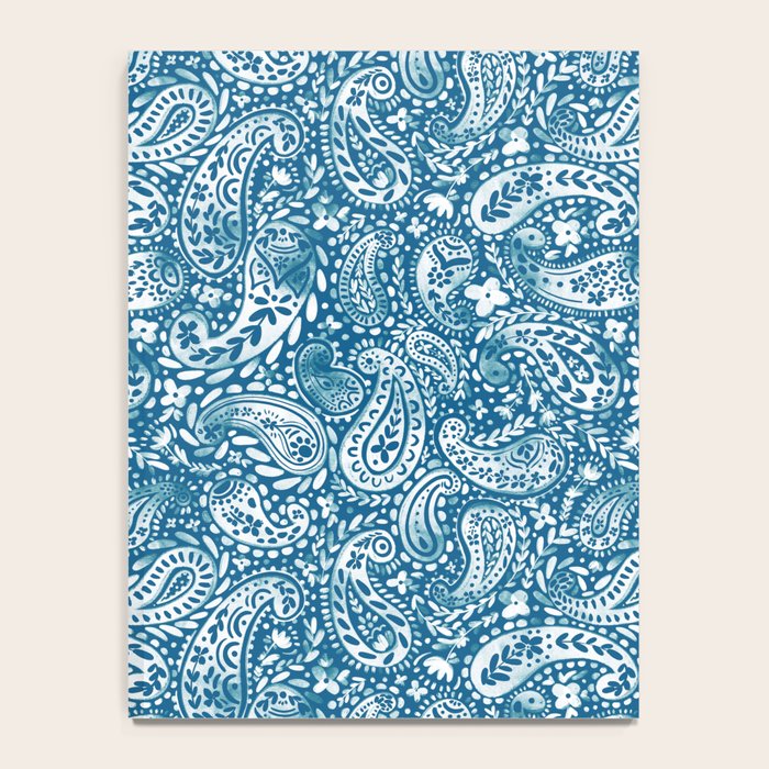 Paisley Indigo Nature Swirls Notebook Gallery Image 4