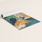 Leopard and Indigo Botanical Yoga Mat Gallery Image 2