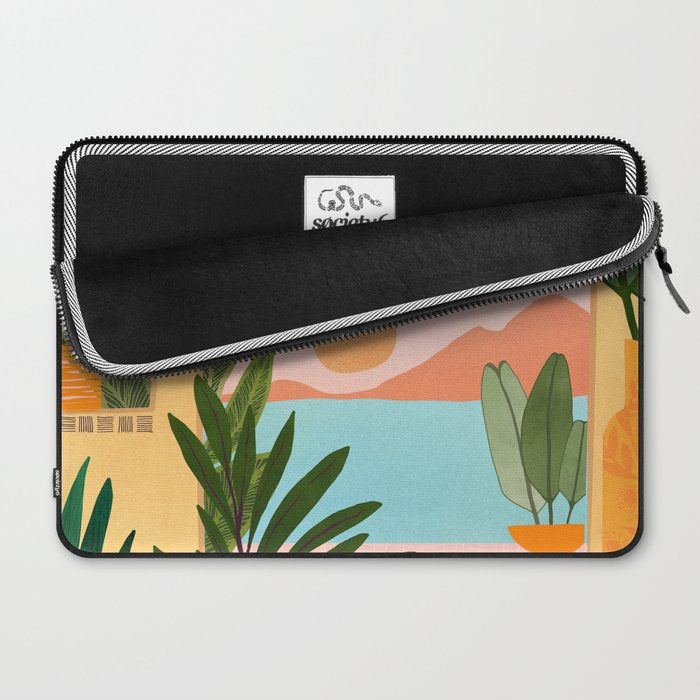 Moroccan Coast Tropical Sunset Scene Laptop Sleeve Gallery Image 2