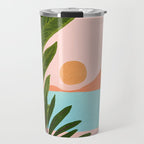 Moroccan Coast Tropical Sunset Scene Travel Mug Gallery Image 1