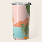 Moroccan Coast Tropical Sunset Scene Travel Mug Gallery Image 2