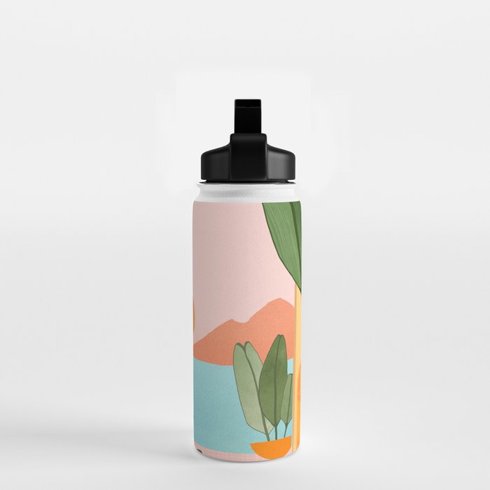 Moroccan Coast Tropical Sunset Scene Water Bottle Gallery Image 2
