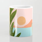 Moroccan Coast Tropical Sunset Scene Coffee Mug Gallery Image 4
