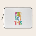 You Got This Rainbow Watercolor Laptop Sleeve Gallery Image 1