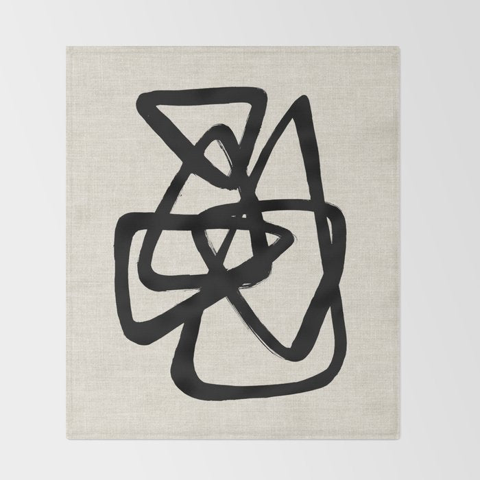 A Family Of Five Throw Blanket Gallery Image 2