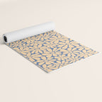 Retro Floral - Indigo  Yoga Mat Gallery Image 2
