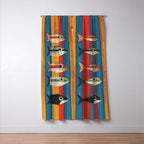Stripes of the Sea Window Curtain Gallery Image 3