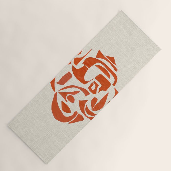 Orange Samurai Yoga Mat Gallery Image 1