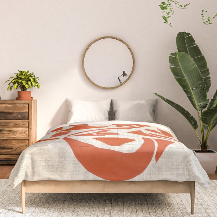 Orange Samurai Comforter Gallery Image 3