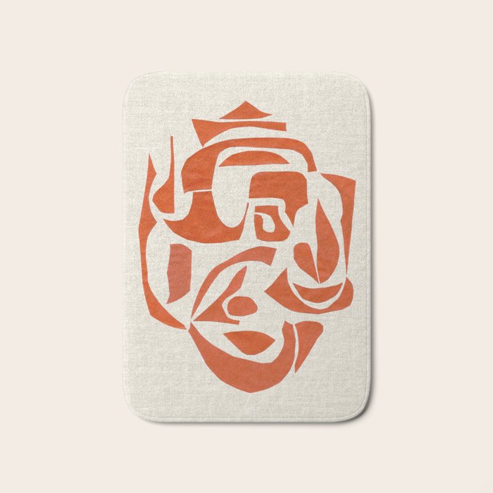 Orange Samurai Bath Mat Gallery Image 1
