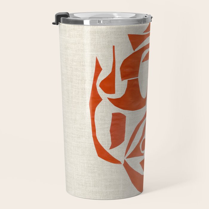 Orange Samurai Travel Mug Gallery Image 3