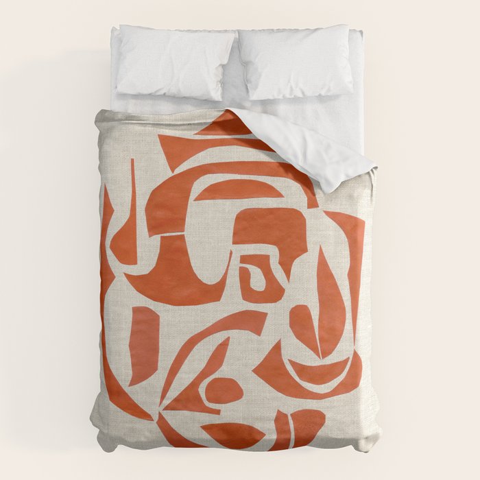 Orange Samurai Duvet Cover Gallery Image 6
